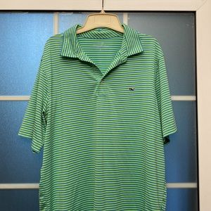 💙Vineyard Vines Men’s Striped Short Sleeve Polo Shirt large - excellent c…